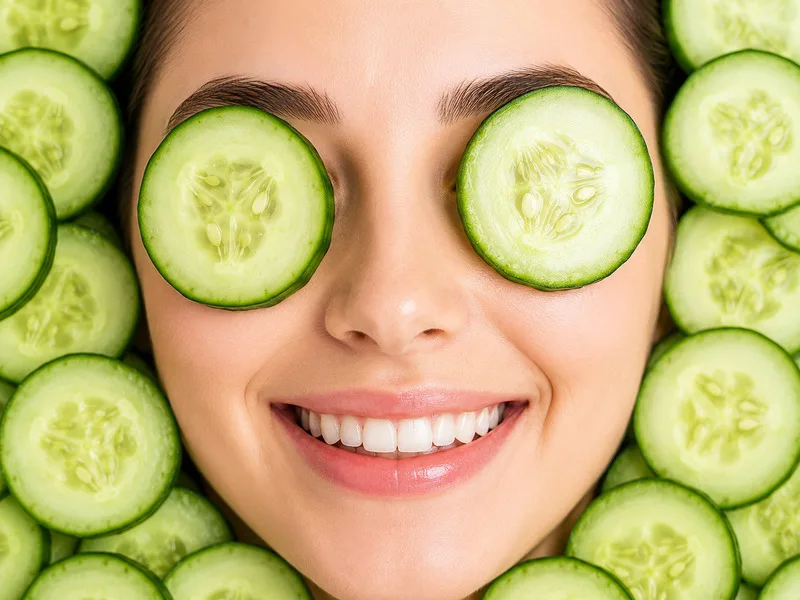 Mặt nạ dưa leo hỗ trợ da khô cảm thấy mềm và dễ chịu hơn