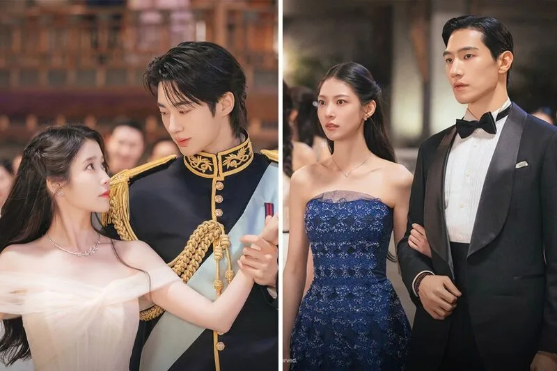 IU và Byeon Woo Seok trong Perfect Crown, phim tinh cảm Hàn Quốc kết hợp chuyện tình lãng mạn với bối cảnh hoàng gia hiện đại.