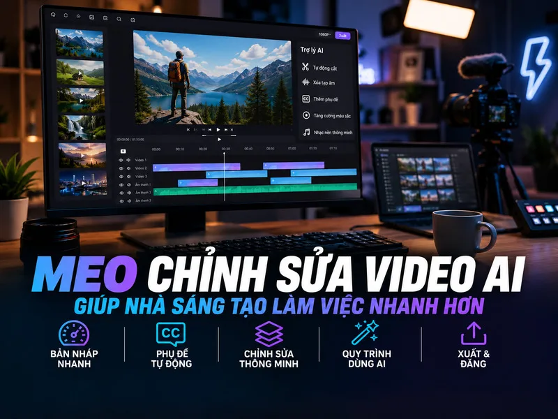 Dùng app tạo video AI free hiệu quả cần prompt rõ ràng, kiểm tra phụ đề, hình ảnh và chất lượng trước khi xuất bản.